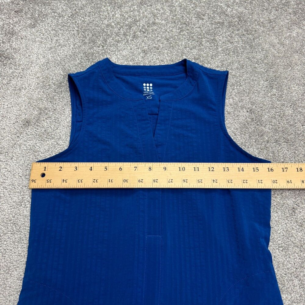 Title Nine Nimblene Athletic Shift Dress Womens XS Royal Blue Sleeveless NWOT - Picture 15 of 16